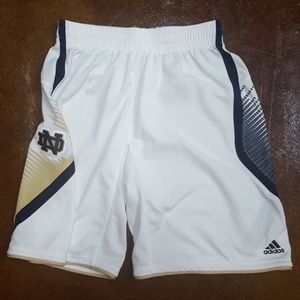 Men's Adidas Notre Dame  basketball shorts Large